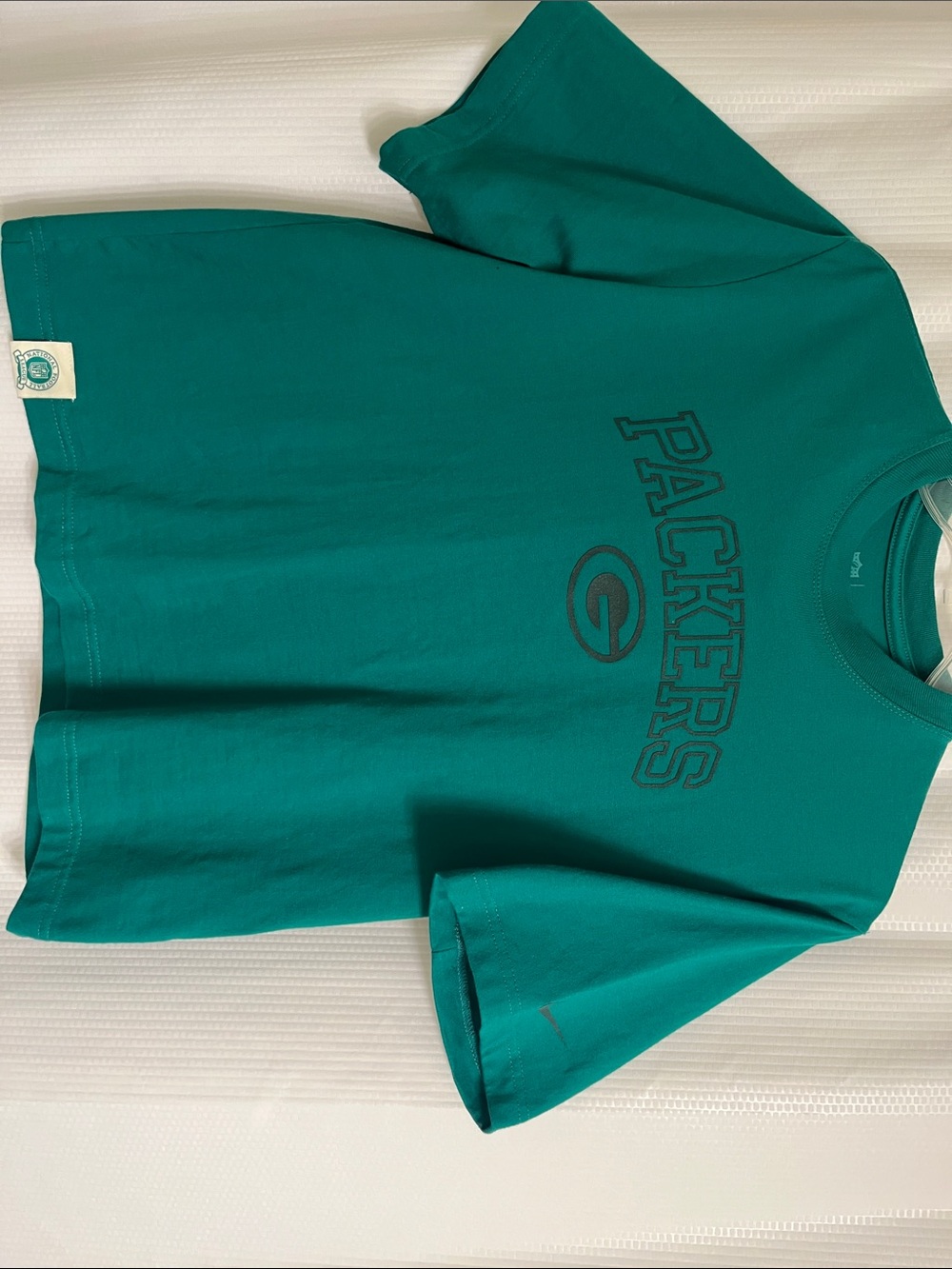 Nike Teal Green Packers Short Sleeve Logo Tee